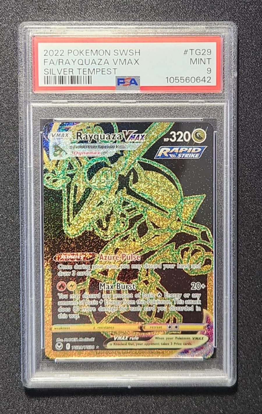 PSA 9 Rayquaza VMax TG29