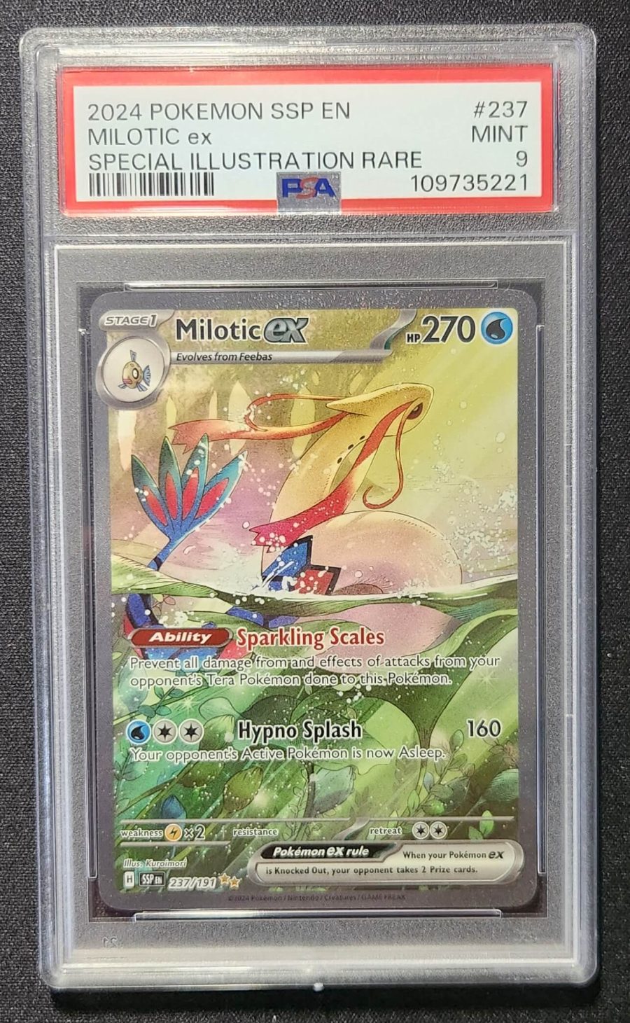 PSA 9 Milotic EX 237/191