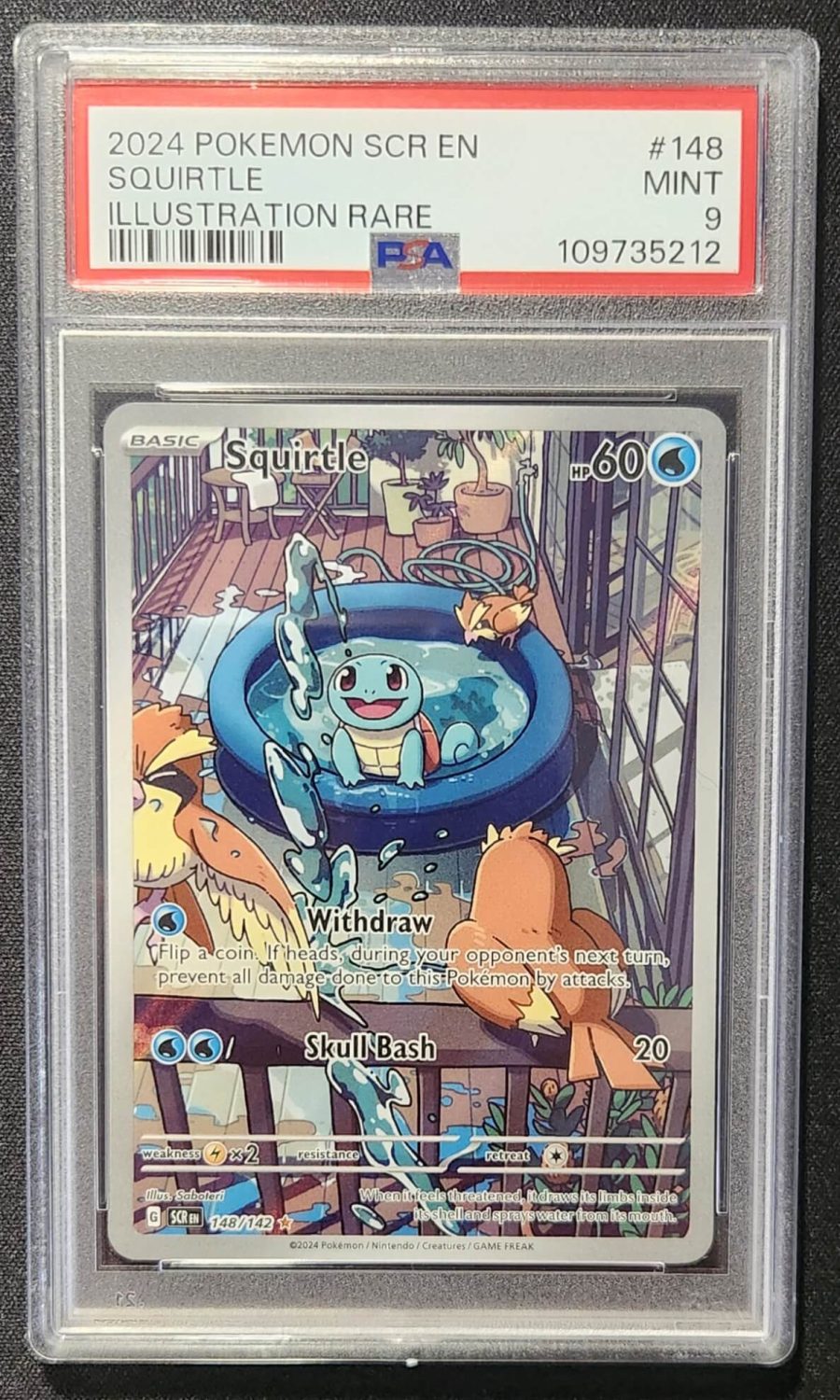 PSA 9 Squirtle 148/142