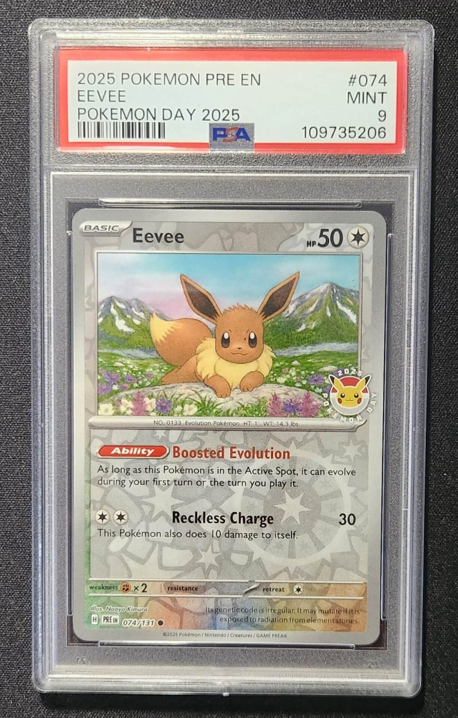 PSA 9 Eevee Pokemon Day 2025