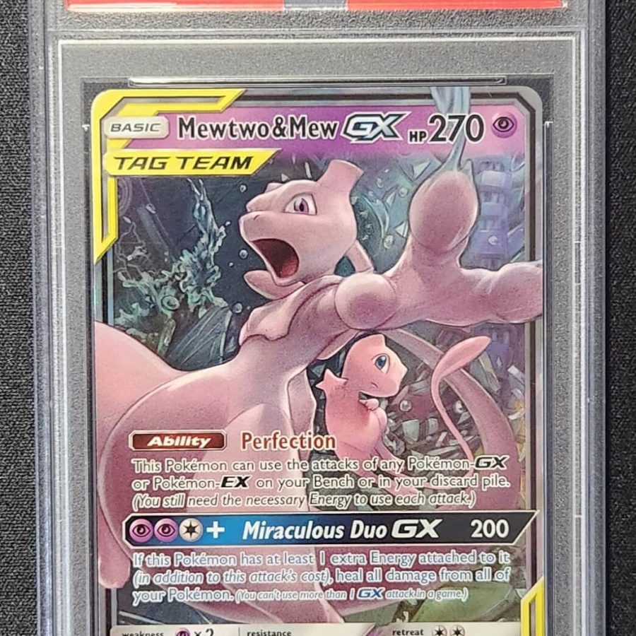 PSA 9 Mewtwo & Mew GX 71/236