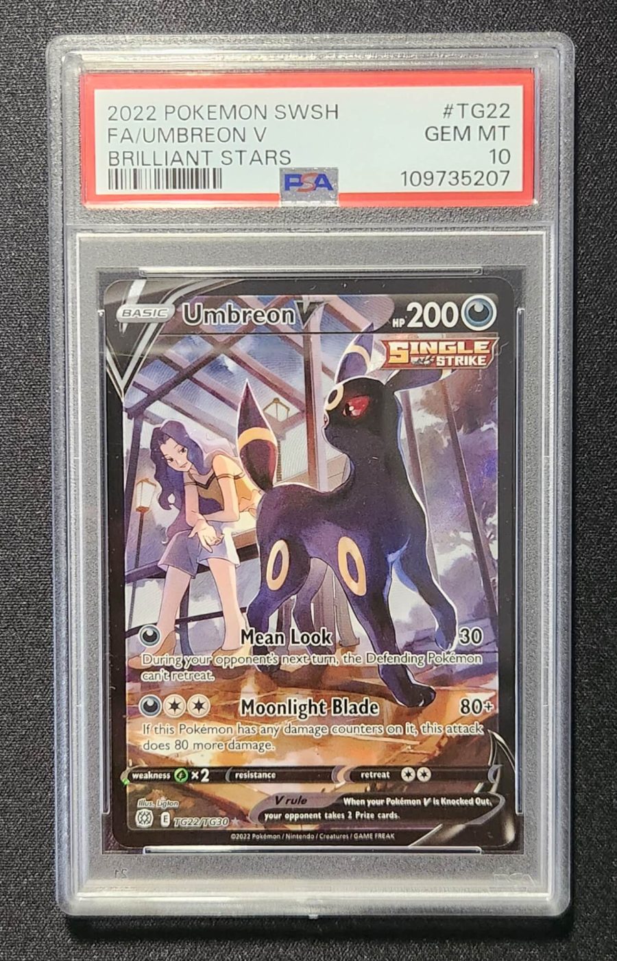 PSA 10 Umbreon V TG 22